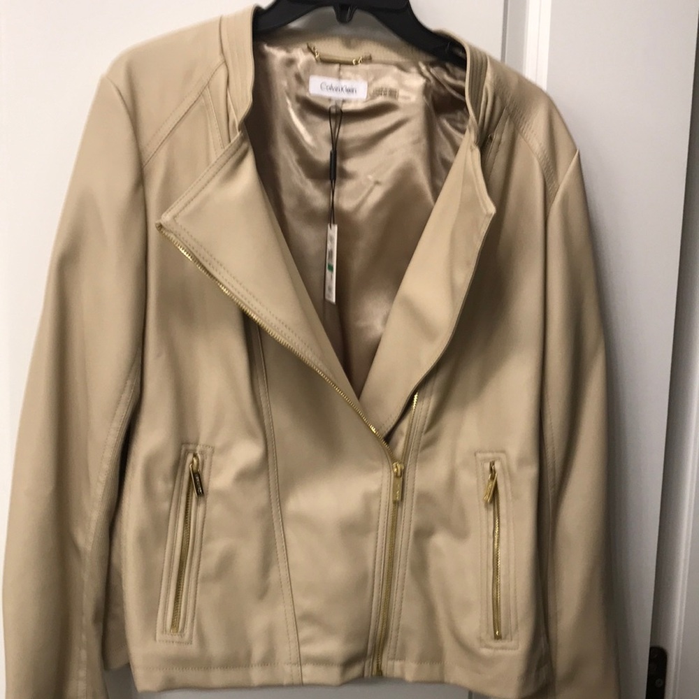 Faux leather jacket